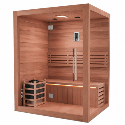 SAUNAONES® 2-3 Person Traditional Steam Sauna Modern Relax 4