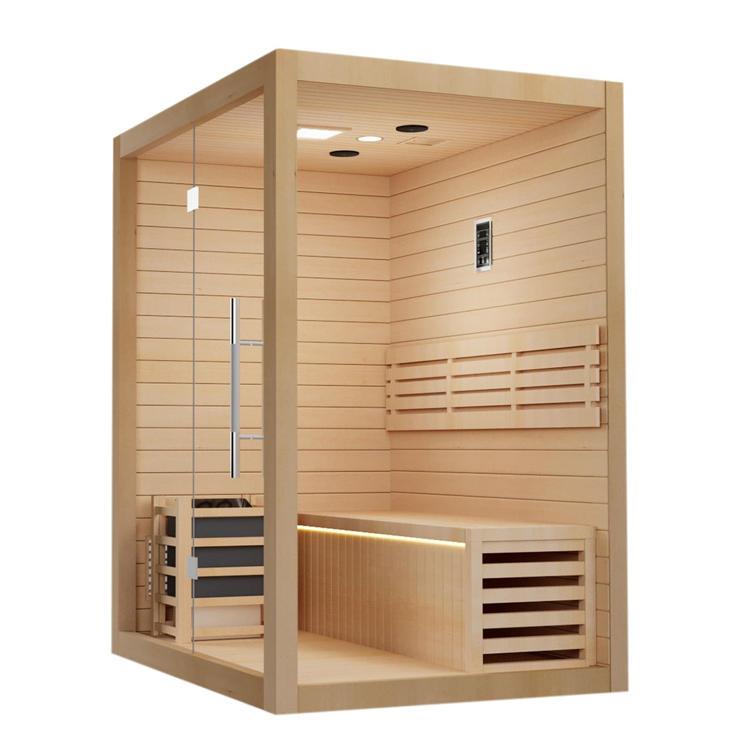 SAUNAONES® 2-3 Person Traditional Steam Sauna Modern Relax 4