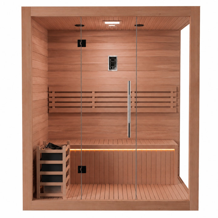 SAUNAONES® 3 Person Traditional Steam Sauna Modern Relax 5