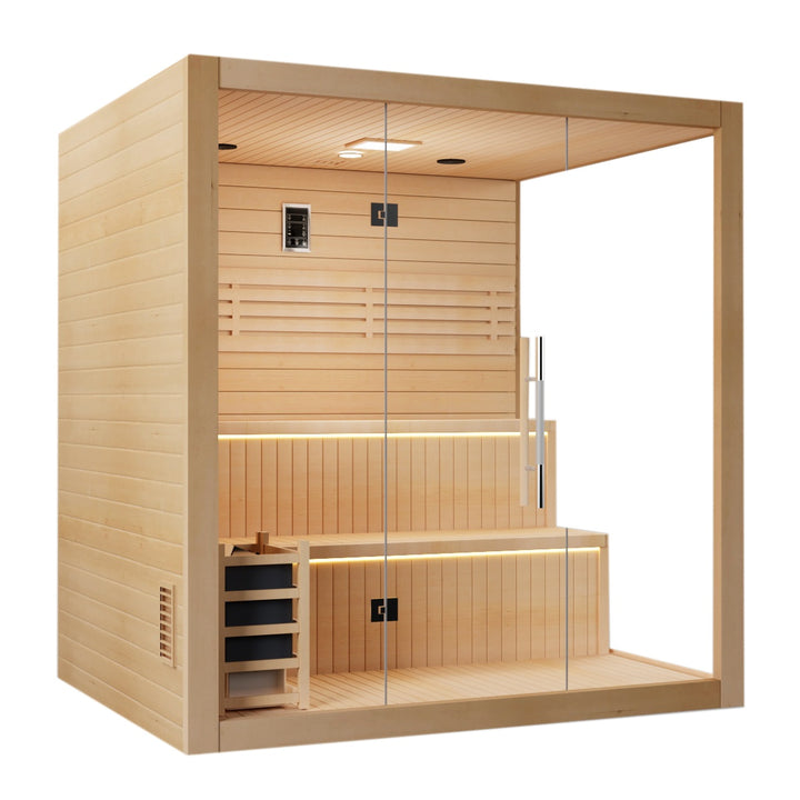 SAUNAONES® 4-6 Person Traditional Steam Sauna Modern Relax 6