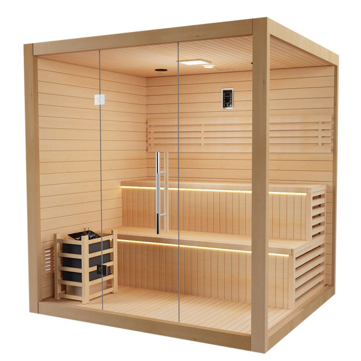 SAUNAONES® 4-6 Person Traditional Steam Sauna Modern Relax 6