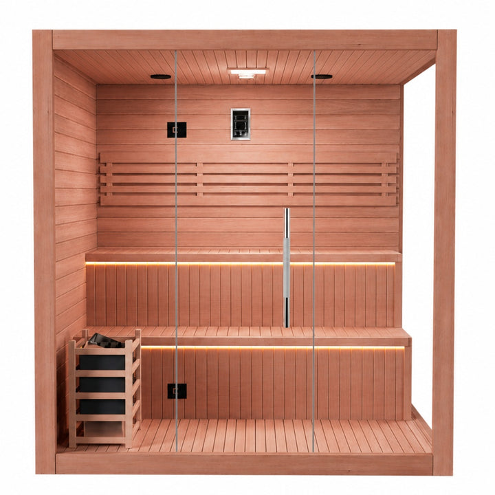 SAUNAONES® 4-6 Person Traditional Steam Sauna Modern Relax 6