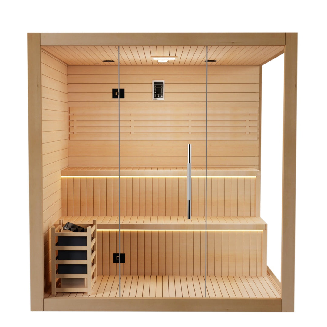 SAUNAONES® 4-6 Person Traditional Steam Sauna Modern Relax 6
