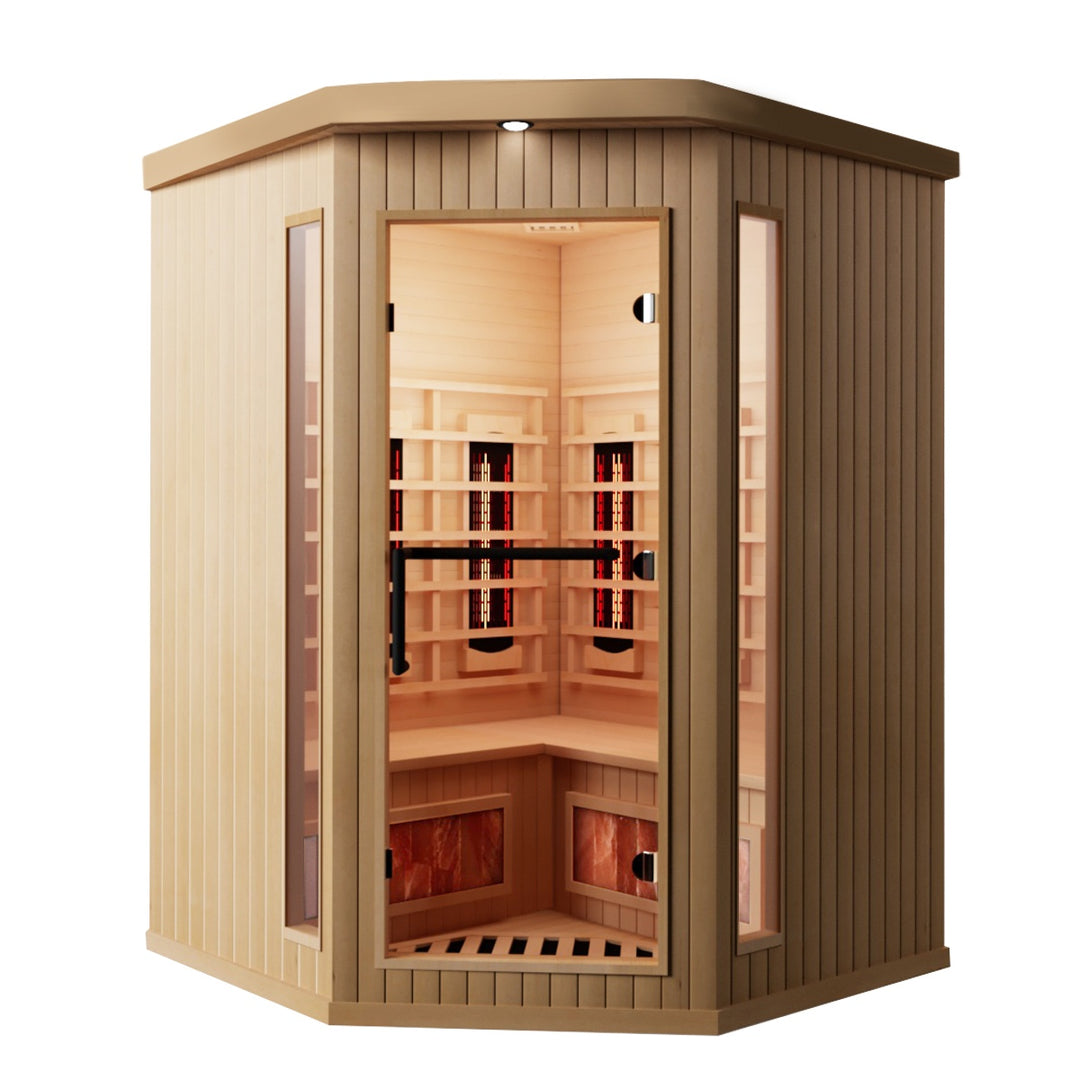 SAUNAONES® 3 Person FAR Infrared Sauna Soothing 3